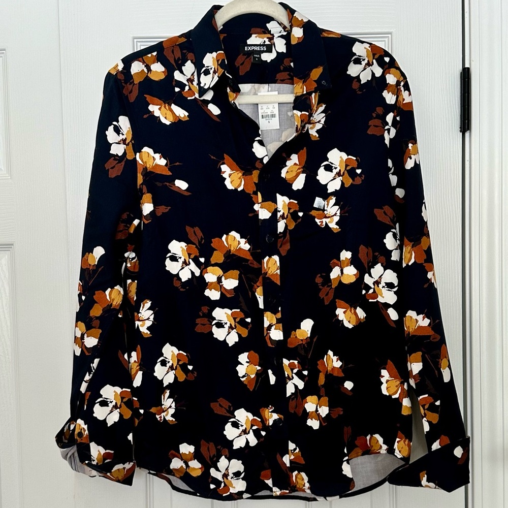 Floral button down